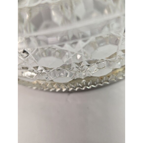 Vintage William Adams 24% Leaded Crystal Salad Bowl, Plated Rim ENGLAND - Picture 13 of 15